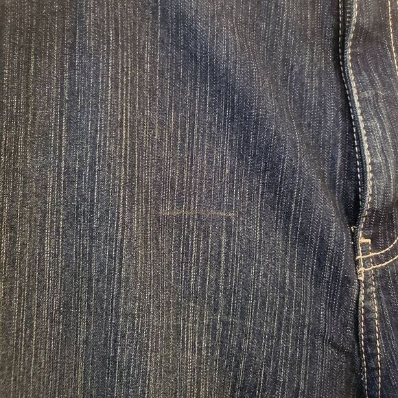NWOT Calvin Klein Jeans Flare Leg Dark Denim: 16: Stretchy, Comfy Classic - Picture 3 of 5